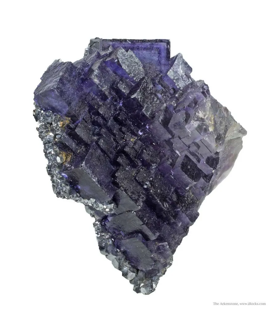 Galena Casts After Fluorite on Fluorite - image 5