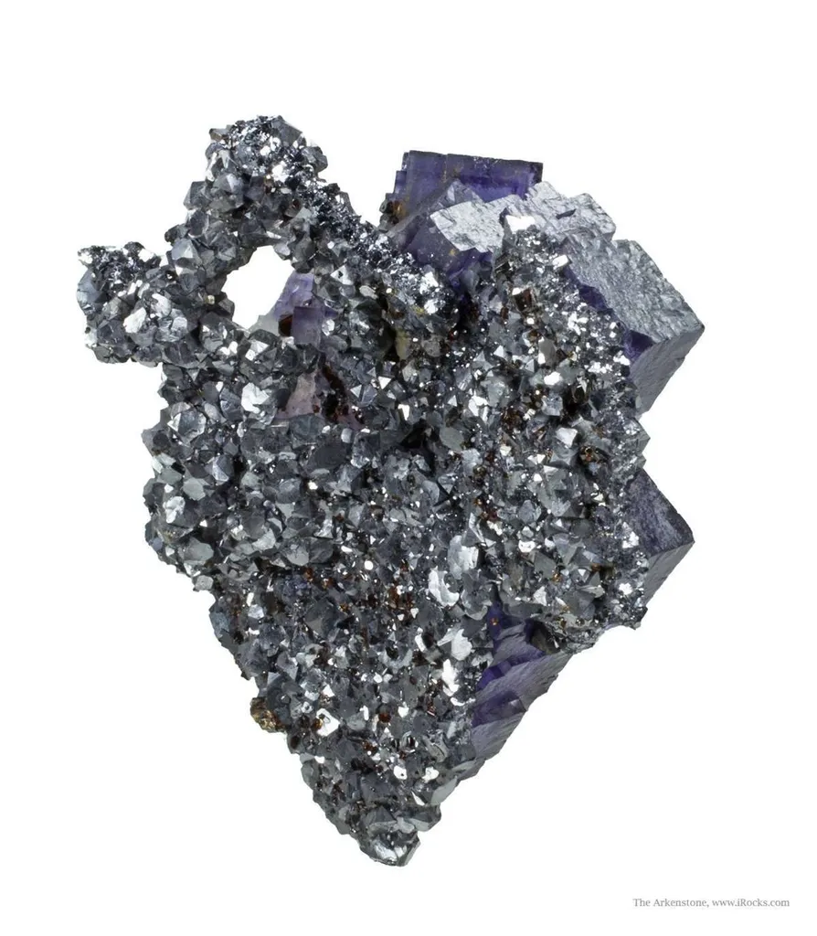 Galena Casts After Fluorite on Fluorite - image 4