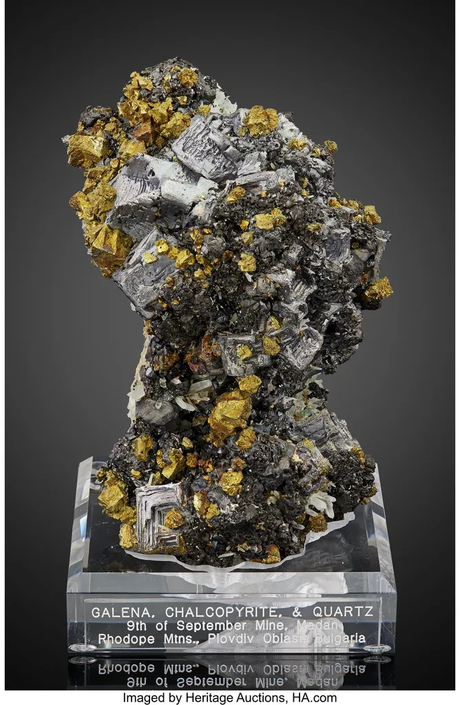 Galena, Chalcopyrite, and Quartz image