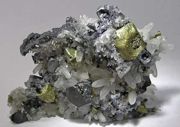 Galena, Chalcopyrite, Quartz image