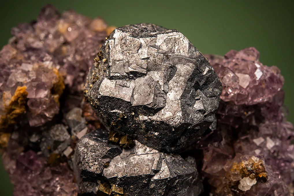 Galena on Fluorite - image 2
