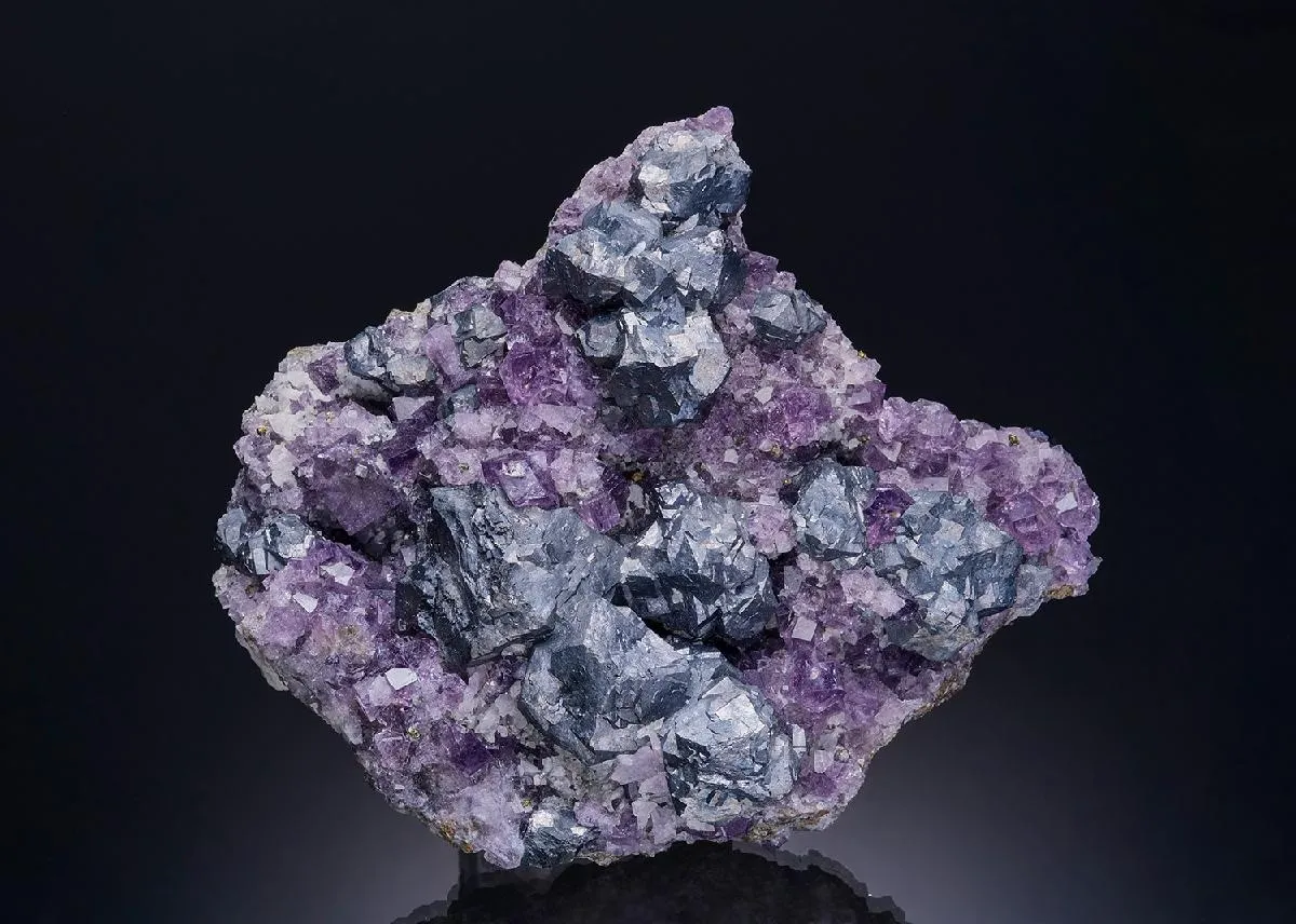 Galena on Fluorite - image 1