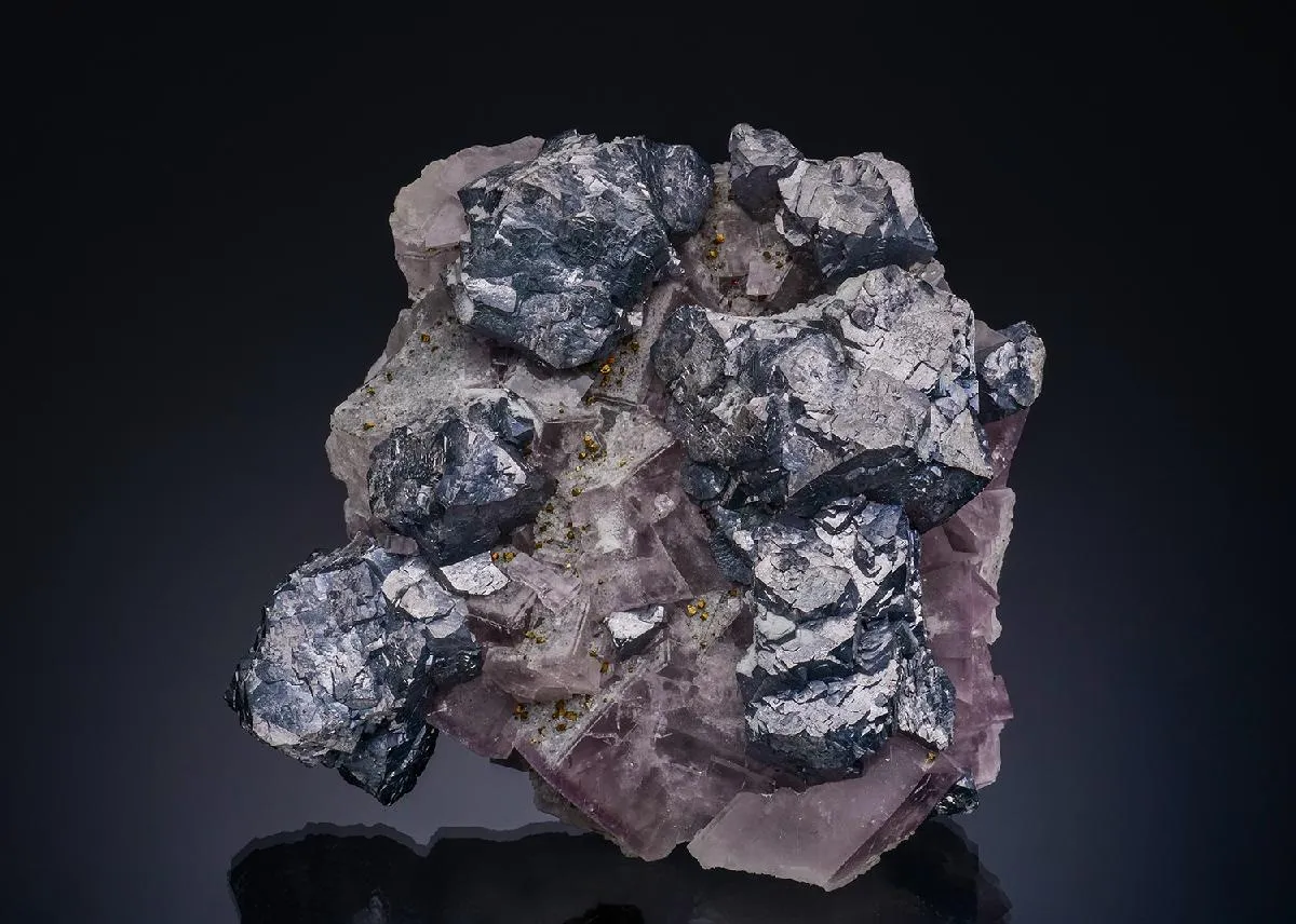 Galena on Fluorite - image 1