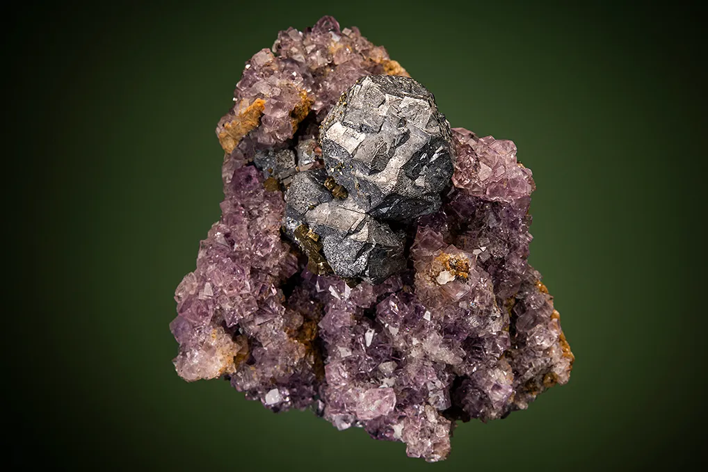 Galena on Fluorite image