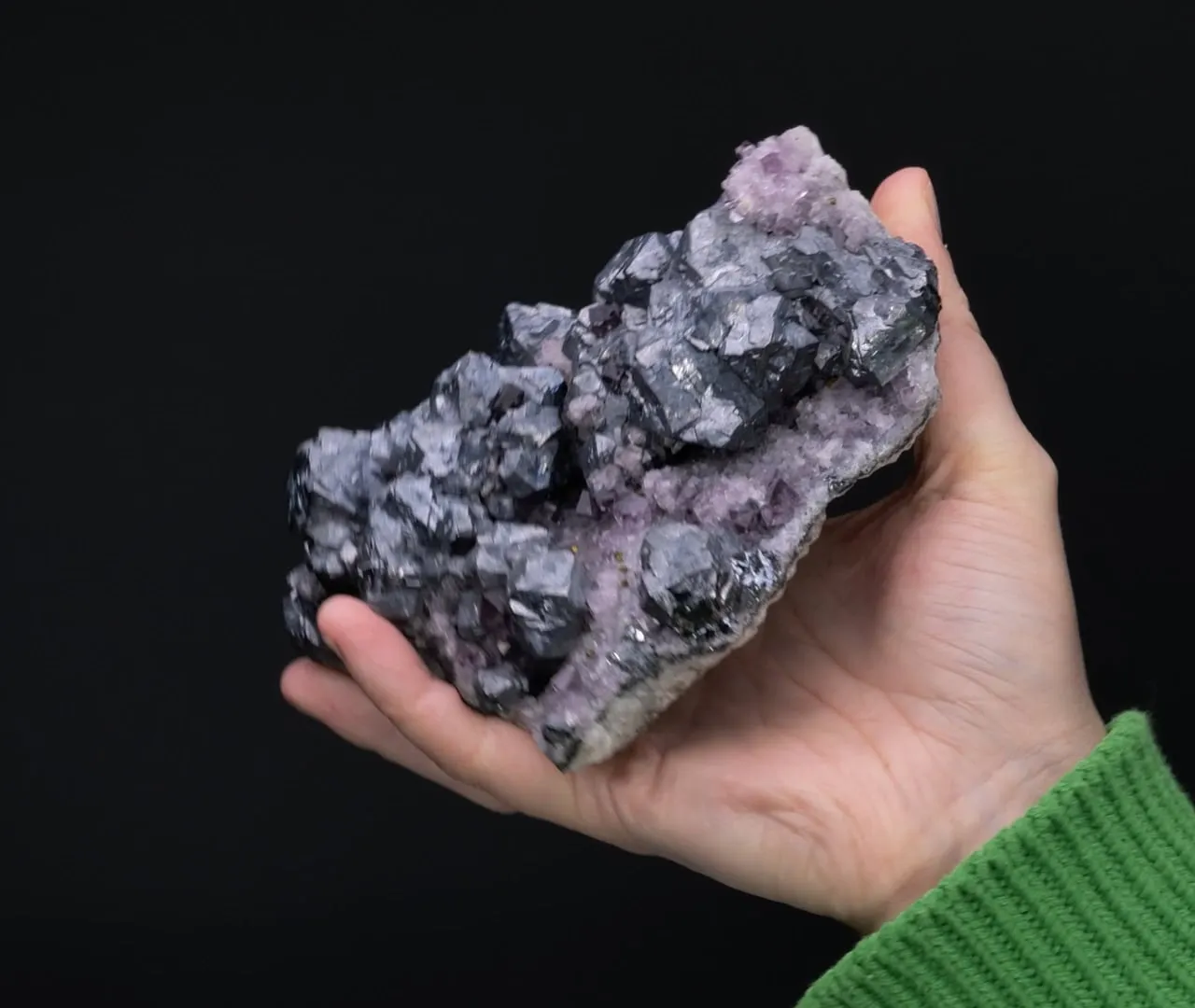 Galena on Fluorite - image 2