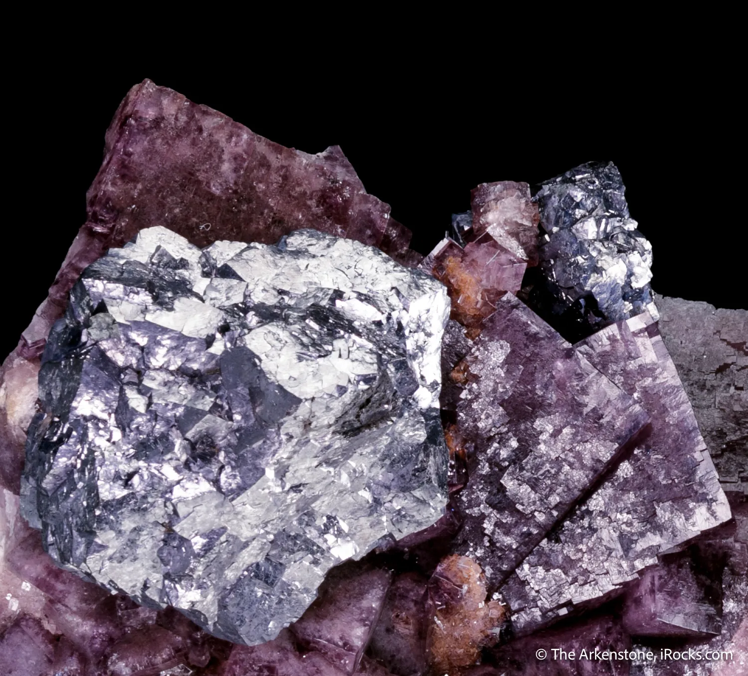 Galena on Fluorite - image 3