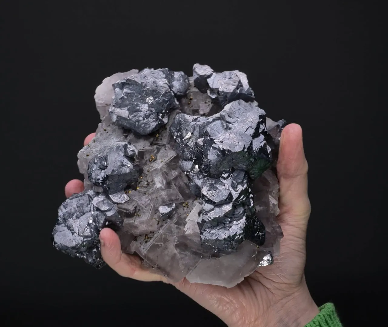 Galena on Fluorite - image 2