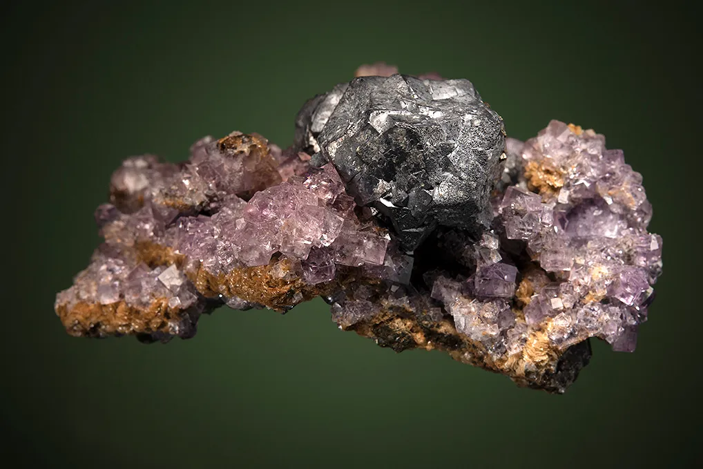 Galena on Fluorite - image 3