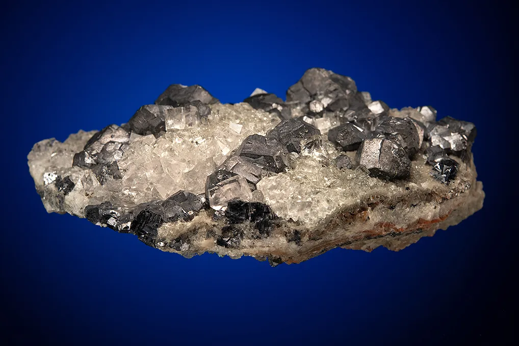 Galena on Fluorite and Quartz - image 5