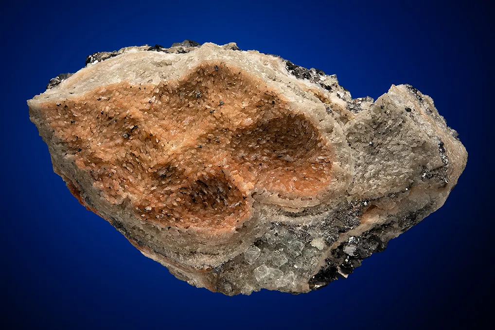Galena on Fluorite and Quartz - image 3