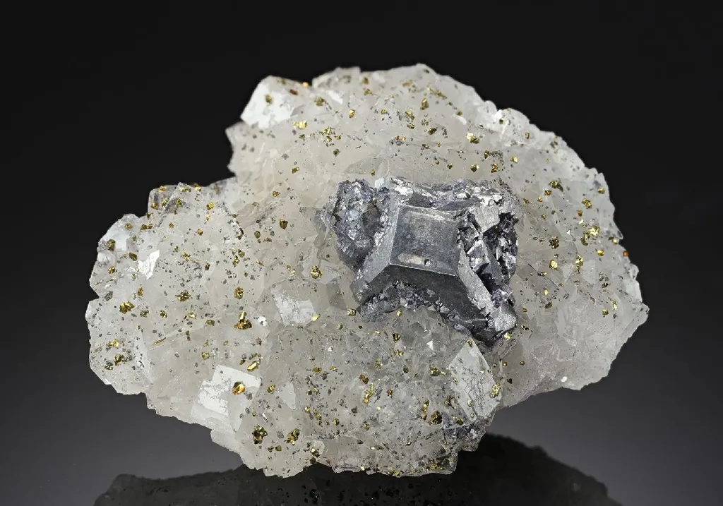 Galena on Fluorite image