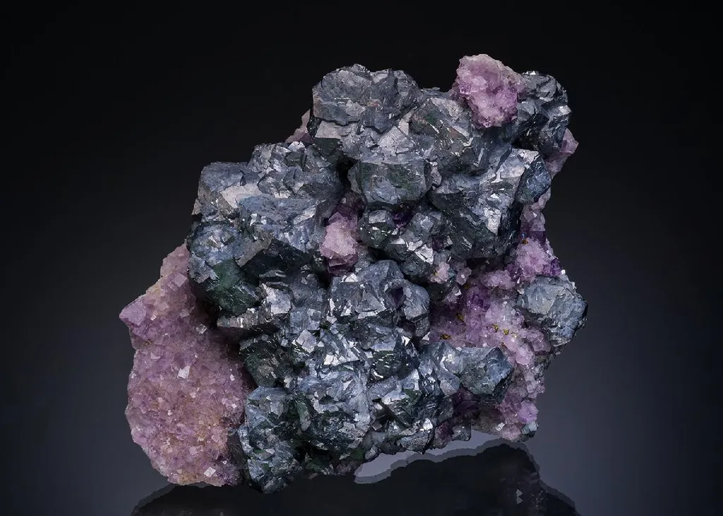 Galena on Fluorite image