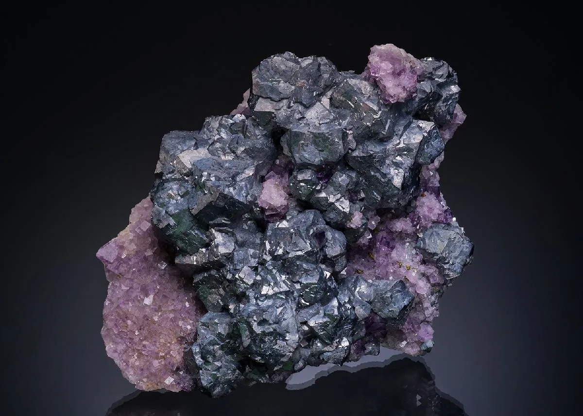 Galena on Fluorite - image 1