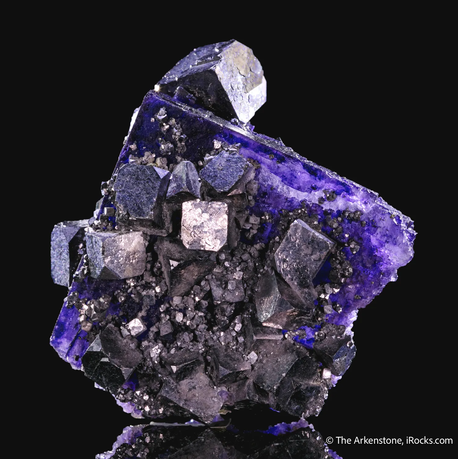 Galena on Fluorite - image 1