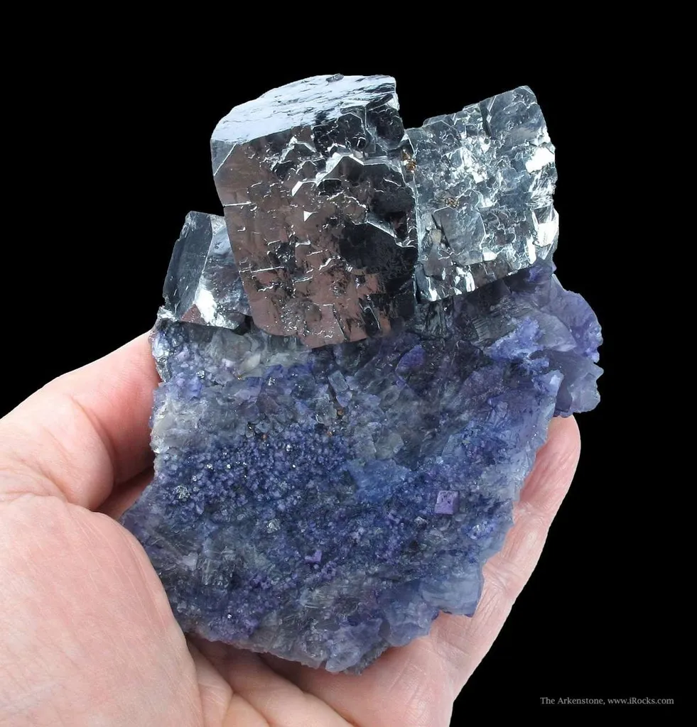 Galena on Fluorite With Sphalerite - image 3