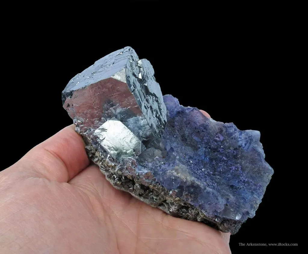 Galena on Fluorite With Sphalerite - image 2