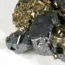 Galena on Pyrite With Calcite - image 3