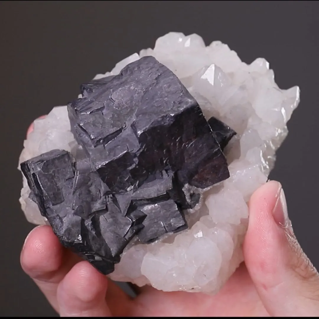 Galena on Quartz - image 2