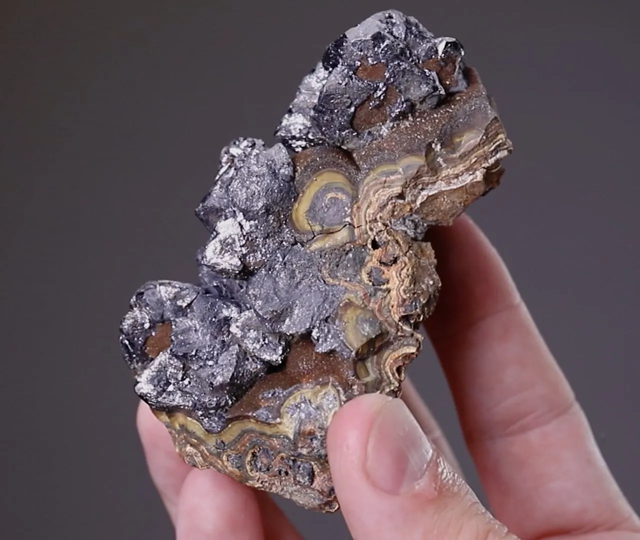 Galena on Schalenblende - image 2