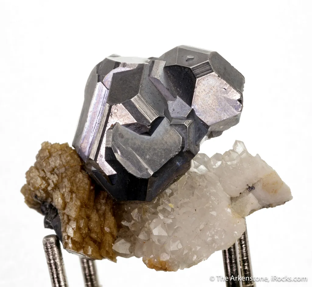 Galena on Siderite and Quartz - image 2