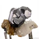 Galena on Siderite and Quartz - image 2