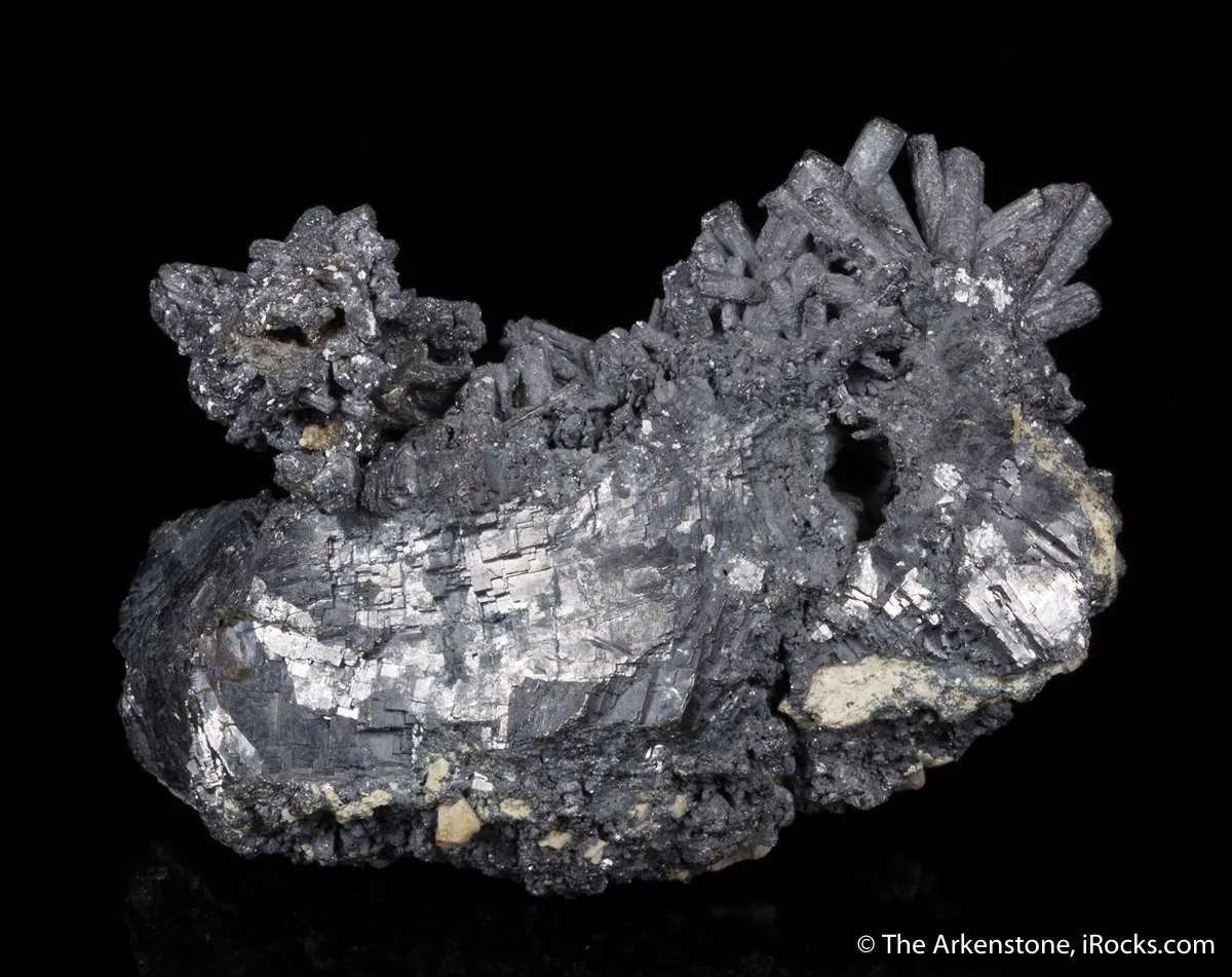 Galena ps. after Pyromorphite, on Galena - image 4
