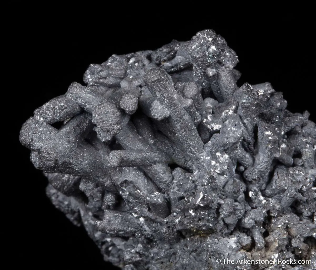 Galena ps. after Pyromorphite, on Galena - image 1