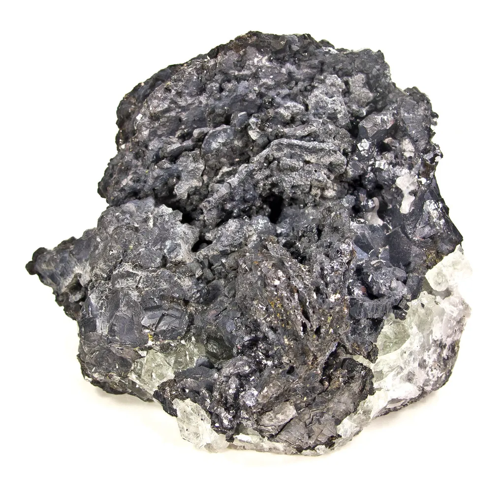 Galena Ps. After Pyrrhotite, on Galena (Ex. Swoboda) image