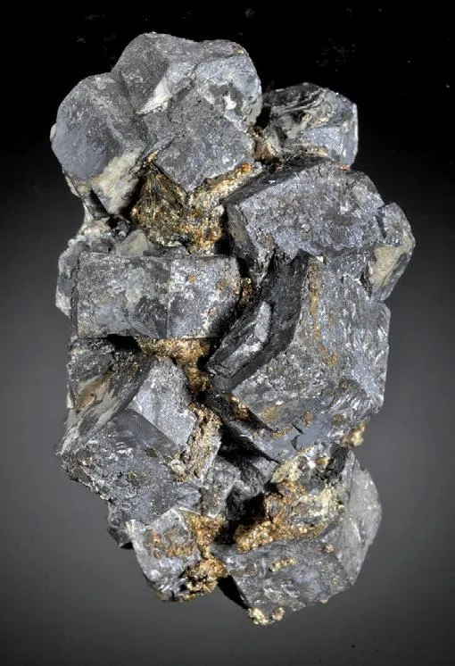 Galena pseudomorph after Pyromorphite, Pyrite - image 1