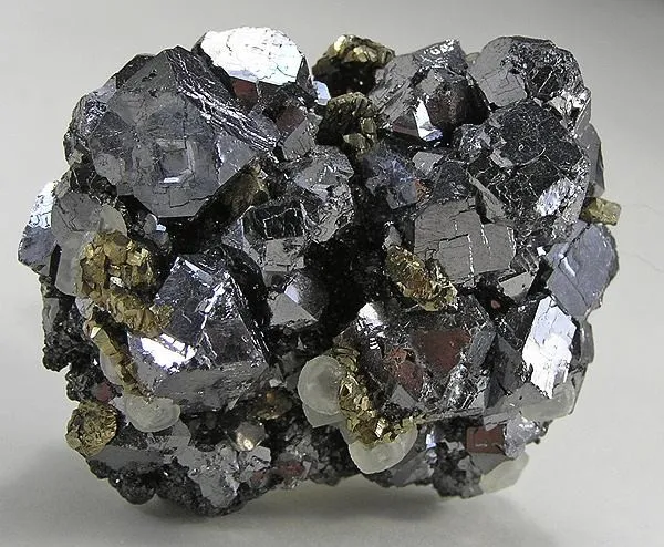 Galena, Pyrite, Calcite image