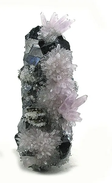 Galena, Quartz (Var: Amethyst) image