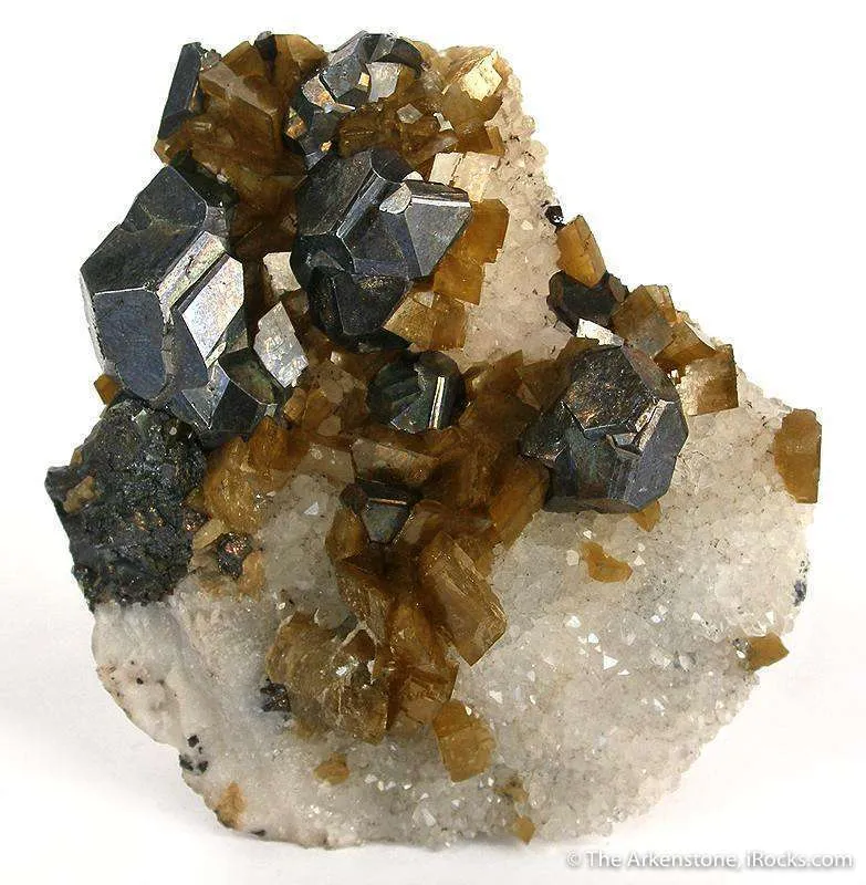 Galena, Siderite, Quartz image