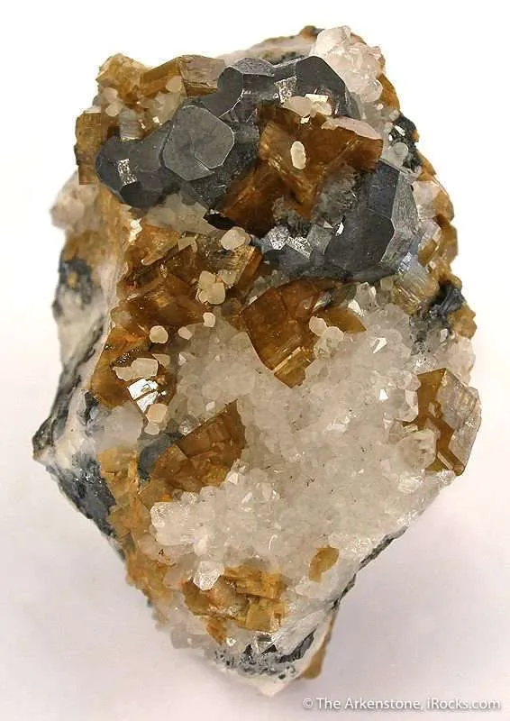 Galena, Siderite, Quartz image
