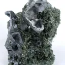 Galena (Skeletal) on Chlorite-Included Quartz - image 1