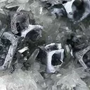 Galena (Skeletal) on Quartz - image 2