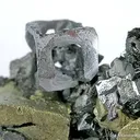 Galena (Skeletal) With Chalcopyrite on Sphalerite - image 2
