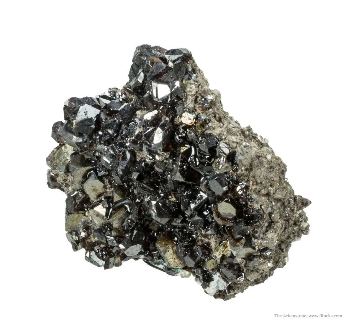 Galena, Sphalerite With Hydrocarbon Coating - image 2
