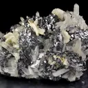 GALENA SPINEL LAW TWIN, CALCITE, QUARTZ from Bulgaria, Smolyan Province, Krushev dol Mine - image 2