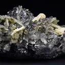 GALENA SPINEL LAW TWIN, CALCITE, QUARTZ from Bulgaria, Smolyan Province, Krushev dol Mine - image 5