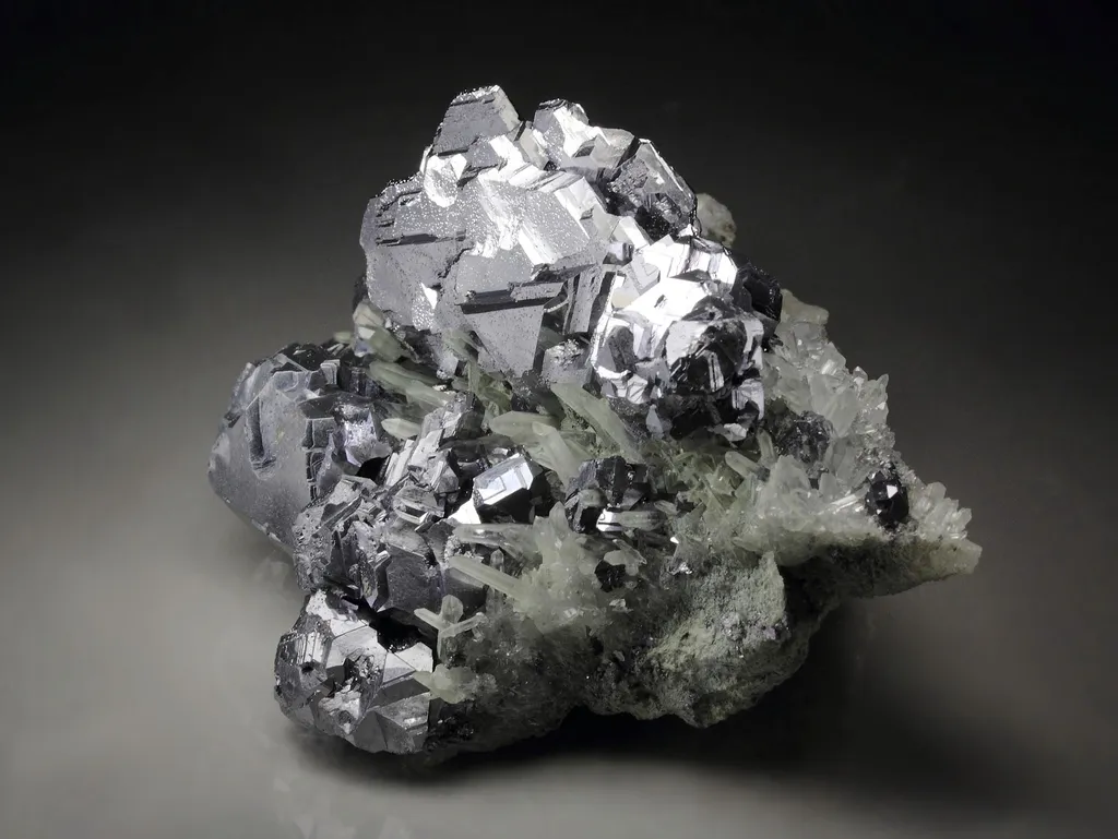 GALENA - SPINEL LAW TWIN, QUARTZ from Bulgaria, Smolyan Province, Krushev dol Mine - image 4