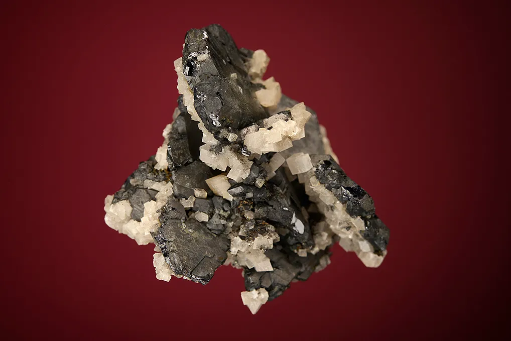 Galena (Spinel law twin) with Dolomite - image 3