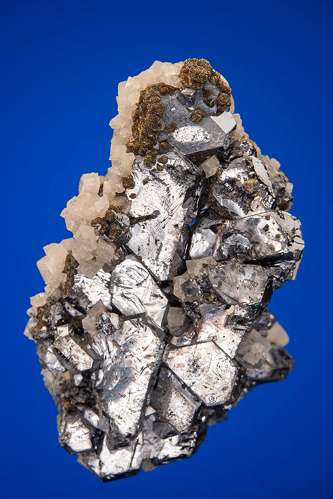 Galena (Spinel law twin) with Dolomite image