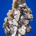 Galena (Spinel law twin) with Dolomite - image 1