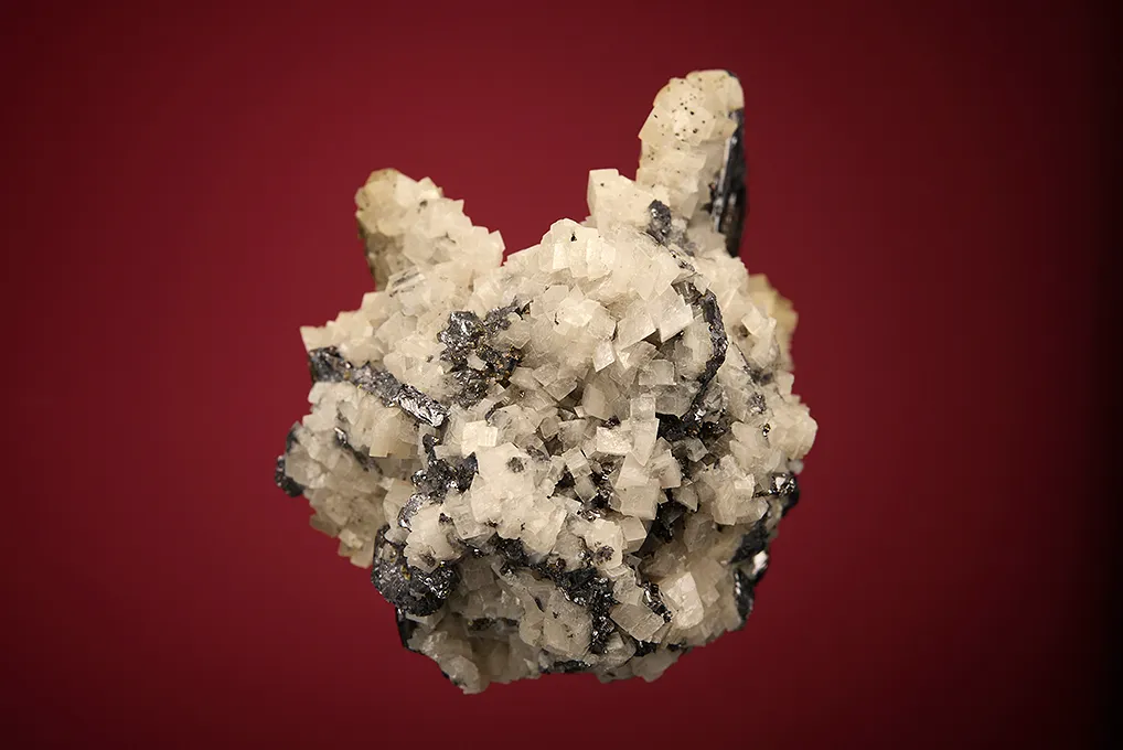 Galena (Spinel law twin) with Dolomite - image 5