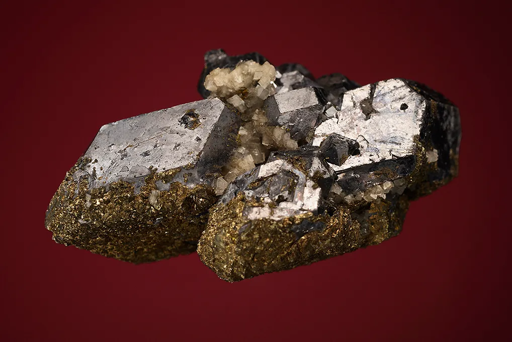 Galena (Spinel law twin) with Dolomite - image 3