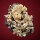 Galena (Spinel law twin) with Dolomite - image 3