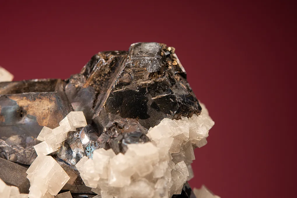 Galena (Spinel law twin) with Dolomite - image 2
