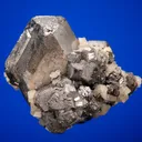 Galena (Spinel law twin) with Dolomite - image 1