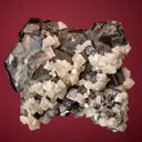 Galena (Spinel law twin) with Dolomite - image 1
