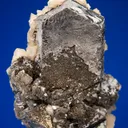 Galena (Spinel law twin) with Dolomite - image 1